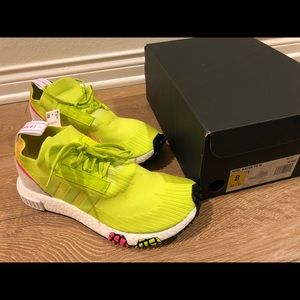 Women’s ADIDAS NMD_RACER PK W (lime green) Size 8